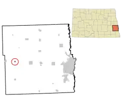 Location of Buffalo, North Dakota