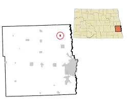 Location of Gardner, North Dakota