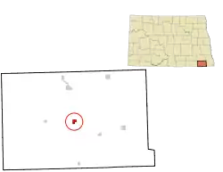 Location of Forman, North Dakota