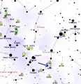 Map showing the location of NGC 6231