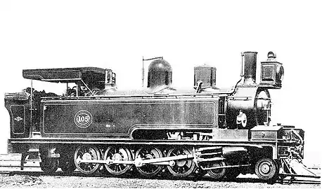 NGR Class D1 no. 105 with short smokebox, c. 1900