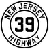 Route 39 marker