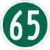 Route 65 marker