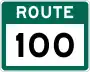 Route 100 marker