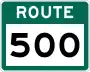 Route 500 marker