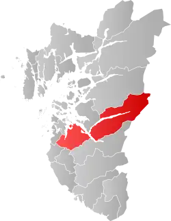 Location of Sandnes Municipality