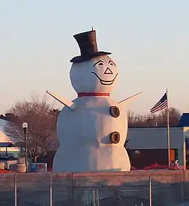 Snowman display statue