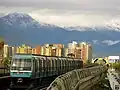 NS 93 train on an elevated portion of the line 5.