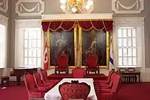 Table used by Edward Cornwallis on the ship Beaufort to hold his first Nova Scotia Council meeting, The Red Chamber (1749)