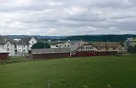 The Swiss-French border at La Cure