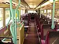 Interior of a NWFB Dennis Trident 3 fitted out to FirstGroup specifications