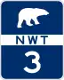 Yellowknife Highway marker