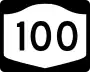 New York State Route 100 marker