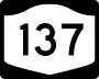 New York State Route 137 marker