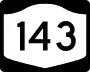 New York State Route 143 marker