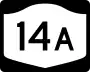 New York State Route 14A marker