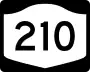 New York State Route 210 marker