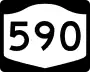 New York State Route 590 marker