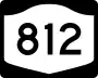 New York State Route 812 marker