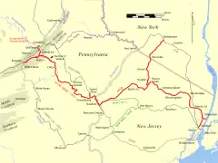 Historical route of NYS&W