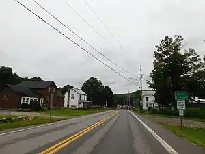 NY 29 westbound entering Ephratah.