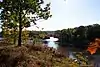 iew of the Mohawk River from Peebles Island State Park.