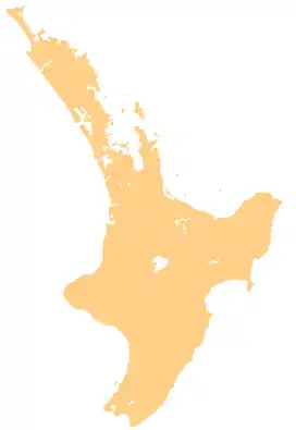 Location of Lake Tarawera