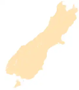 Location of Lake Ōhau