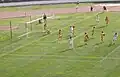 New Zealand attacking the Malaysian goal during a friendly match