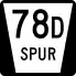 Nebraska spur route marker