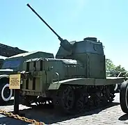 Soviet NI tank improvised fighting tractor of WWII.