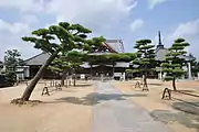 Nagao Temple, a Shikoku Pilgrimage site where the annual Shamisen-mochitsuki event is held.