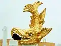 A golden shachihoko on the roof of Nagoya Castle