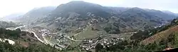 Tulou landscape in the Nanxi Creek Valley, Hukeng Town (Nanjiang Village)