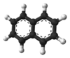 Ball-and-stick model of naphthalene