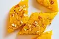 Coconut and mango barfi