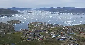 Narsaq skyline from Qaqqarsuaq mountain