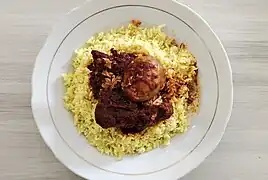 Nasi kuning Banjar