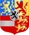 Arms of the Louis of Nassau, Lord of De Lek and Beverweerd, natural son of Maurice of Nassau, Prince of Orange, and his descendants the lords of den Lek and the earls of Grantham in England