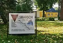 Sachsenhausen Todesmarsch (death march) route marker