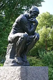 Rodin's "The Thinker" near the entrance of the National Museum of Western Art.