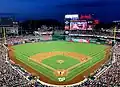 A photograph of a baseball diamond