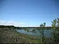 A naturalized gravel pit, now Silver Springs Park in East St. Paul, Manitoba.