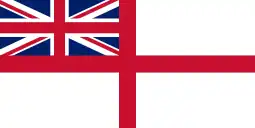 The naval ensign of the United Kingdom