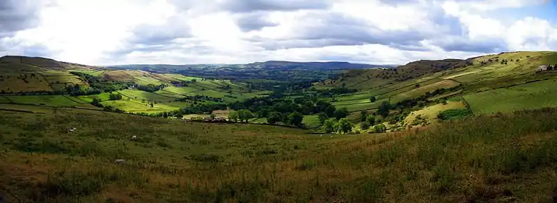 Panorama of High Peak, Derbyshire