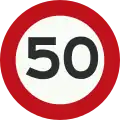 A1: Speed limit (50 km/h)