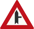 B5: Road junction with priority over minor road from the right