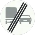 F4: End of zone with no overtaking of cars by lorries