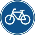 Route for pedal cycles only