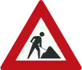 J16: Road works ahead (formerly used )